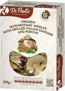 Mushrooms Medley with Porcini and Italian Grilled Sausage